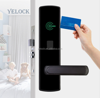 YELOCK usine clé intelligente électronique RFID système de verrouillage de porte 13.56Khz carte contrôle d'accès pour hôtels système de verrouillage de carte clé