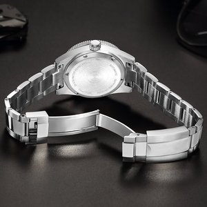 Montre de Plongée Homme Automatique Mécanique Lumineuse Étanche avec Bracelet à Maillons pour Usage Quotidien et Soirées - Product Image 3