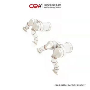 带有OPF/GPF传感器和隔热罩的保时捷Cayenne <span class=keywords><strong>3</strong></span>.0T的高性能排气消声器落水管 - Product Image 6
