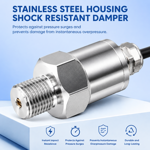 Sensor de Vacío a Alta Presión -100KPa-100MPa, Transmisor de Presión 4-20mA RS485, Alta Precisión 0.5%FS, Transductor Absoluto - Product Image 2