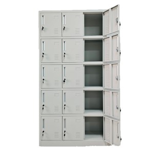 ตู้เก็บของโลหะ 15 ประตู 5 ชั้น สำหรับสำนักงานและโรงเรียน แบบตั้งพื้น ดีไซน์สี่เหลี่ยม KL-34 - Product Image 5
