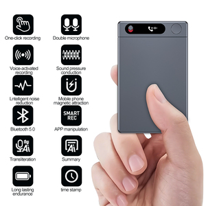 Grabadora de Voz con IA con Estuche, Control por Aplicación, Transcripción y Resumen por IA, Compatible con 112 Idiomas, Grabadora de Audio de 64 GB - Product Image 2
