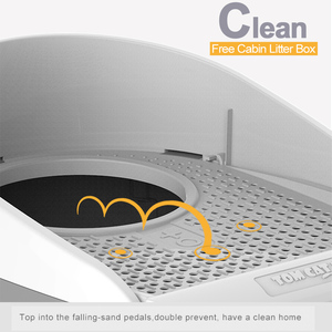 Fabricant OEM ODM écologique, vente en gros, fabrication sur mesure, porte semi-fermée, durable, bon marché, toilette pour animaux de compagnie, litière pour <span class=keywords><strong>chat</strong></span> - Product Image 4