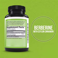 Suppléments d'extrait de plantes Chlorhydrate de berbérine Hcl 400mg 500mg Capsules de berbérine Soutien immunitaire