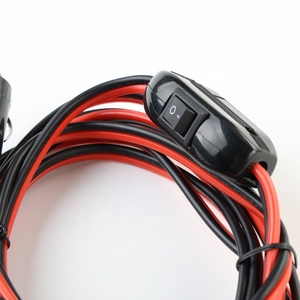 Nale कार चार्जर वर्ग एसएई करने के लिए कनेक्टर लाल/काले तार बिजली केबल के साथ स्विच फ्यूज धारक - Product Image 6