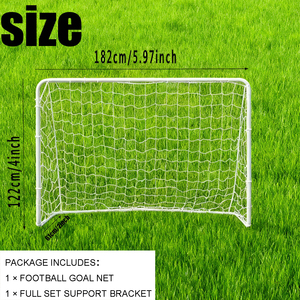 Porta da Calcio Stabile per Gioco in Giardino, Supporto in Tubi di Ferro, Rete in PE, per Allenamento Amatoriale - Product Image 5