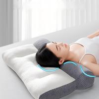 Oreiller cervical à soutien zoné, oreiller fonctionnel pour dormeurs latéraux avec taie d'oreiller, oreiller anti-traction pour le cou, oreiller de lit