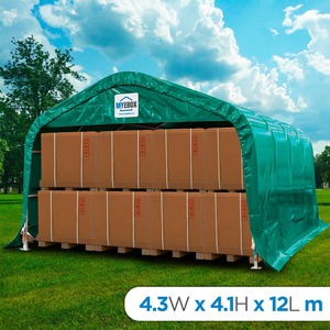 Elegante Cubierta para Auto Deportivo MYEBOX ECO, Protección UV, Panel de Toldo Exterior Recubierto de PVC, Puerta Corredera, 6m/9m/12m - Product Image 3