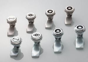 ई 5 जस्ता मिश्र धातु पैनल लॉक एक शब्द लॉक स्लॉटेड हेड बेलनाकार गियर लॉक - Product Image 3