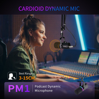 Micrófono Dinámico Profesional FEELWORLD PM1 XLR/USB para Grabación, Juegos, Transmisión en Vivo, Pedidos al por Mayor Directos de Fábrica B2B