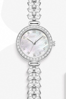 Montre à quartz pour femme, classique, de luxe, avec un ensemble de diamants, cadran rond, étanche, vente en gros OEM populaire
