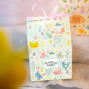 Bonbons aux œufs de lapin de Pâques personnalisés petite boîte d'emballage en carton créative pour fête en papier