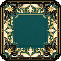 Tapis de Mahjong Américain Premium, Tapis de Mahjong Carré Doux Antidérapant, Housse de Table pour Mahjong Américain en Intérieur