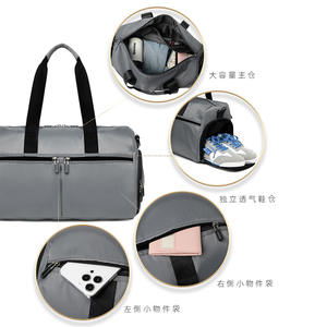 Oxford Sports Fitness Handheld <b>Travel</b> Waterproof Yoga <b>Storage</b> Dry Wet Gym <b>Bag</b> Separation Short Trip Duffel Shoe Compartment - Product Image 2