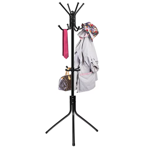 <span class=keywords><strong>Porte</strong></span>-<span class=keywords><strong>manteau</strong></span> pliable avec plusieurs crochets - <span class=keywords><strong>Porte</strong></span>-vêtements sur pied pour chambre à coucher, entrée, salon - Product Image 3