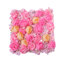 Vente en Gros Rose Blanche 3D Mariage Rose Décoration Personnalisée Fleurs Artificielles Panneaux Muraux