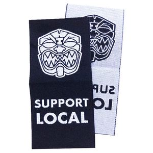 Custom Logo <b>Name</b> Woven Fabric <b>Labels</b> Garment <b>Labels</b> Center Fold Woven Tags <b>Labels</b> for Clothing - Product Image 3