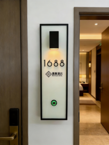 Plaque de numéro de maison moderne, écologique et personnalisable, avec éclairage numérique, boîte en acrylique de luxe pour porte extérieure, bureau, hôtel, <span class=keywords><strong>entrée</strong></span> de maison - Product Image 3