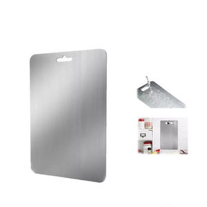 2024 vente en gros durable 304 planche à découper en acier inoxydable Double face titane métal blocs à découper pour l'utilisation de la cuisine - Product Image 1