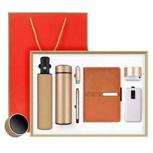 Ensemble cadeau promotionnel d'entreprise 2025 : Carnet et parapluie personnalisables avec logo imprimé, en nylon - Product Image 2