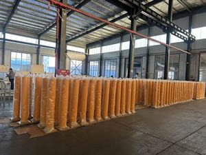 2025 Úc nóng bán tiêu chuẩn Úc <span class=keywords><strong>bollards</strong></span> trang trí bollard bột màu vàng tráng với bollard cơ sở tròn - Product Image 4