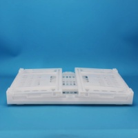 Caisse en plastique pliable pour supermarché, pour légumes et fruits, panier de stockage agricole, empilable et emboîtable