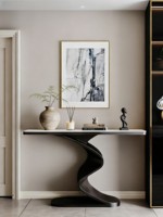 Table console de style italien, légère et luxueuse, en pierre de quartz et métal, avec fonction de démontage, meubles de salon, garantie 1 an
