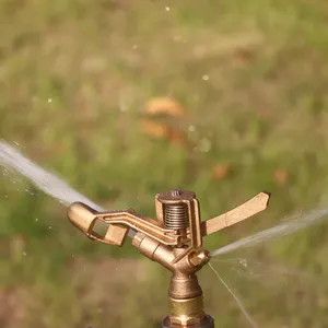 360 graus impacto agrícola latão sprinkler irrigação sistema