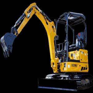 รถขุดขนาดเล็ก XE19U 1.9 ตัน แบบ Zero Tail Swing รางตีนตะขาบแบบยืดหดได้ เครื่องยนต์ Kubota D1105 รถขุดไฮดรอลิกขนาดกะทัดรัด แรงเบรกสูง - Product Image 5