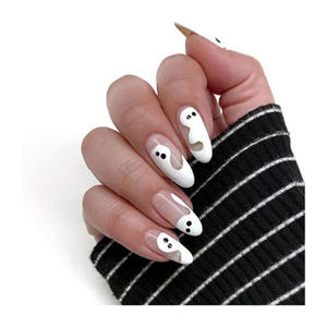 <span class=keywords><strong>Faux</strong></span> <span class=keywords><strong>ongles</strong></span> Oem de haute qualité, logo personnalisé, embouts français dorés transparents de luxe, auto-adhésifs, réutilisables, à presser - Product Image 6