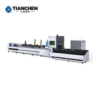 TIANCHEN professionnel tube fibre laser machine de découpe alimentation automatique carbone acier inoxydable aluminium découpe - Product Image 1