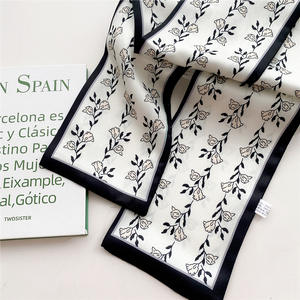 Frauen Marke Schal Skinny Bag Schals Design Handgelenk Handtuch Foulard Halstuch Stirnband <span class=keywords><strong>Tarot</strong></span> Const ellation Twill Seiden schal - Product Image 4