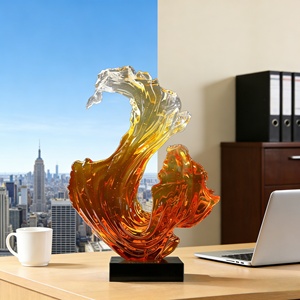 <strong>The</strong> Wind and Moonlight Frozen in <strong>the</strong> Surging <strong>Tides</strong> of Mountains and Seas.Crafted and Carved by Bozhiyi - Product Image 4
