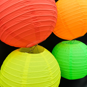 Yachen Đầy Màu Sắc Neon Giấy Đèn Lồng 10 ''Trung Quốc Treo Đèn Lồng Cho Neon Đảng Sinh Nhật Đám Cưới Trang Trí Nhà Nguồn Cung Cấp - Product Image 6