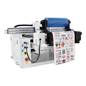 Print New 600x900mm/600x600mm 3 Heads Full Automatic Uv Flatbed Roll-to-roll Printer 6 Color Cmyk <b>White</b> Varnish 15ppm 2400dpi - Product Image 2