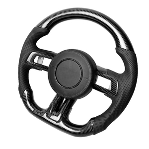 Volant sport en cuir perforé en fibre de carbone noir en forme de D, vente directe d'usine, adapté aux Ford <span class=keywords><strong>Mustang</strong></span> <span class=keywords><strong>GT</strong></span> 2011-<span class=keywords><strong>2014</strong></span> - Product Image 4
