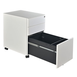 Nhà văn phòng hiện đại underdesk mỏng hẹp tổ chức nhỏ di chuyển 3 ngăn kéo di động bệ thép kim loại Tủ hồ sơ - Product Image 3