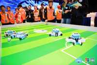 Kit de Robótica de Fútbol con Bloques de Construcción ABS de Seis Lados y Control Remoto, Preprogramado para Niños de 4 a 7 Años, Educación Temprana
