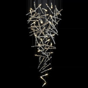 Đèn Chùm Pha Lê dẫn đèn chùm cho chiếu sáng trong nhà, phòng khách, hiện đại và sang trọng, kích thước lớn dẫn đèn chùm - Product Image 2