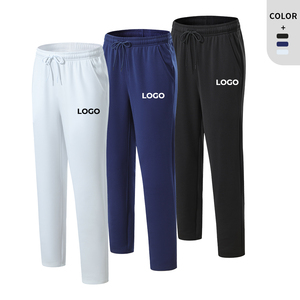 Pantalones de chándal ajustados para hombre, gimnasio al aire libre, jogging, pantalones de secado rápido, 90% poliéster, 10% Spandex, pantalones deportivos negros para hombre - Product Image 2