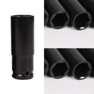 Electric Wrench Socket 1/2 Inch Hex Extended Industrial Grade Metric Black Steel Socket Wrench for Scaffolder Carpenter Use - Product Image 4