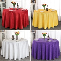 Nappe ronde YOPIN-962 OEM en tissu 100% polyester, nappes pour mariage