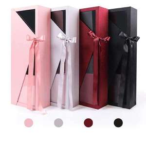 Wholesale Long <b>square</b> Flower <b>Box</b> Valentine Floral <b>Gift</b> Packaging Boxes for Flower - Product Image 1