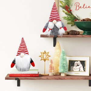 Adornos de Muñecos de Árbol de Navidad Personalizados en Múltiples Estilos, Decoración Navideña Hecha a Mano, Muñeco Gnomo de Santa Claus sin Rostro para Decoración del Hogar - Product Image 4