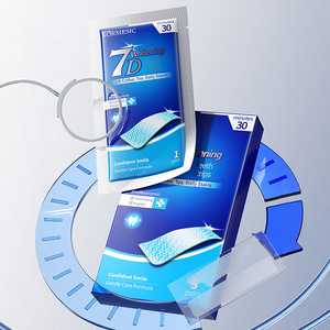 KORMESIC 5 paires de patchs blanchissants pour les dents 7D avec logo personnalisé, vente en gros, marque privée, soins bucco-dentaires, bandelettes dentaires - Product Image 1