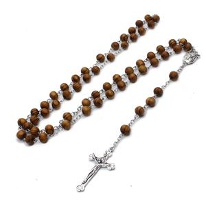 Collar de Rosario de San Benito Personalizado con Cruz, Tarjeta de San Cristóbal y <span class=keywords><strong>Medalla</strong></span>, Incluye Oración para Automovilistas - Product Image 3