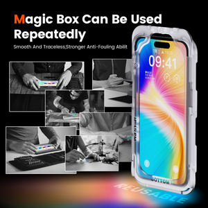 Protection d'écran en verre trempé à confidentialité 360° facile à installer pour iPhone 17 16 Pro Max - Product Image 4