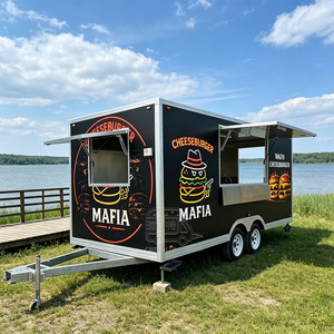 Remorque commerciale pour poulet frit, camion de restauration personnalisé pour burgers, cuisine mobile VIN - Product Image 1