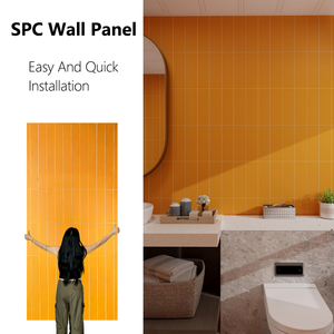 Idées de décoration murale, revêtement mural en microciment SPC, panneaux muraux intérieurs, panneaux muraux en tissu - Product Image 1