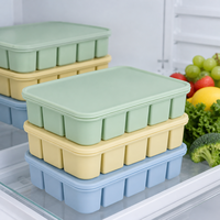 Moule à glaçons en silicone alimentaire à 12 cavités, type presse, facile à démouler, sans BPA, réutilisable, pour la fabrication de bâtonnets glacés DIY, vente en gros